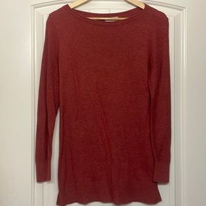 LOFT Stitched Sleeve Tunic Sweater Size S